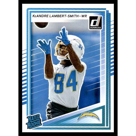 2025 DONRUSS #367 KEANDRE LAMBERT-SMITH RATED ROOKIE LOS ANGELES CHARGERS