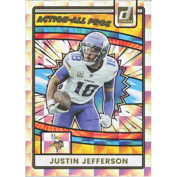 2025 DONRUSS ACTION ALL-PROS #3 JUSTIN JEFFERSON MINNESOTA VIKINGS