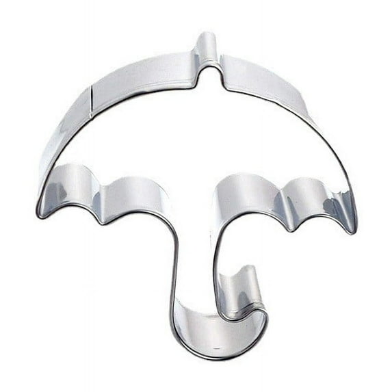 Stainless Steel Umbrella Star & Sun Cutter Set - Triangular Five Pointed Star and Circular Fondant Cookie Shapes for Baking Decor, DIY Crafts, Sugar Art & Home Kitchen Use