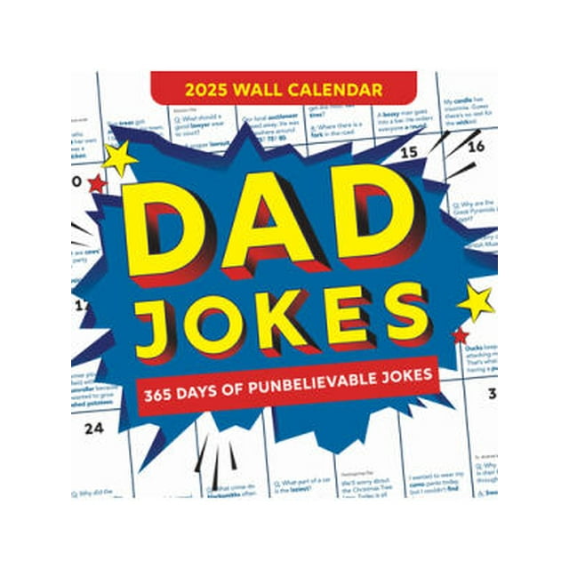 2025 Dad Jokes Wall Calendar 365 Days of Punbelievable Jokes