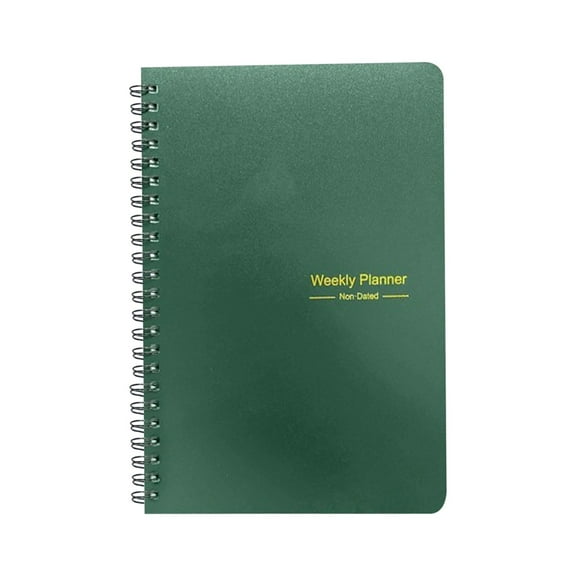 2025 Daily Planner Full Page, 52 Week Discipline Punch Book for Habit Building, Simple Layout Yearly Calendar To-Do List Organizer, Portable Time Management Notebook for Work Study, 1 Notebook