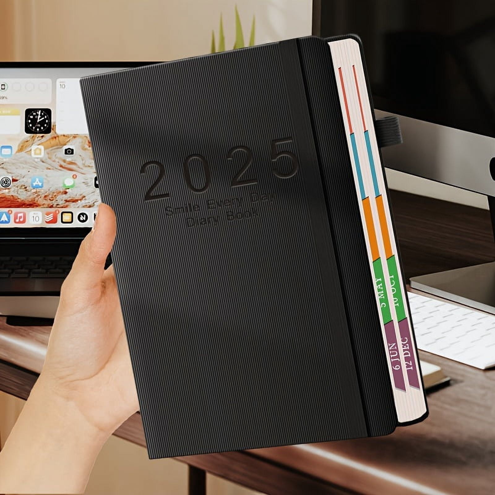 2025 Daily Planner Notebook - 365-Day Schedule with Goal Tracker, Self