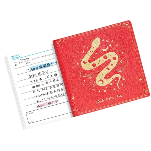 2025 Daily Planner Notebook for Plan Notes Memos 4x4In Small Hardcover Planner