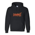 thumbnail image 1 of 2025 Dammit Sarcastic Future Forecast Funny Quote Graphic Pullover Hoodie, up to size 5XL, 1 of 3