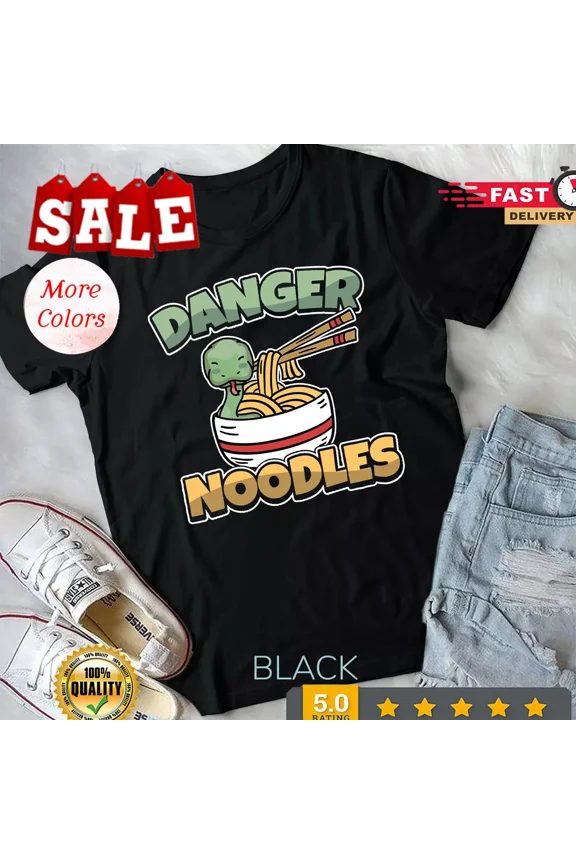 2025/Danger Noodles For Snake Owner And Python Lovers Gift Unisex T-shirt