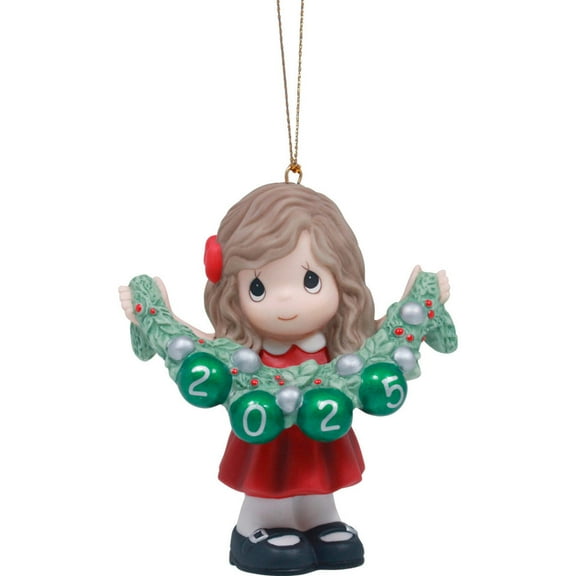 2025 Dated Girl Ornament - Deck The Halls Dated Girl Ornament