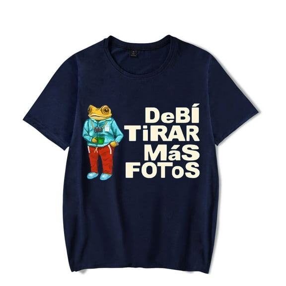2025 DeBÍ TiRAR MáS FOToS Album Merch T-Shirt – Unisex Cotton Short Sleeve Tee, Retro Graphic Top, Casual Fan Support Streetwear