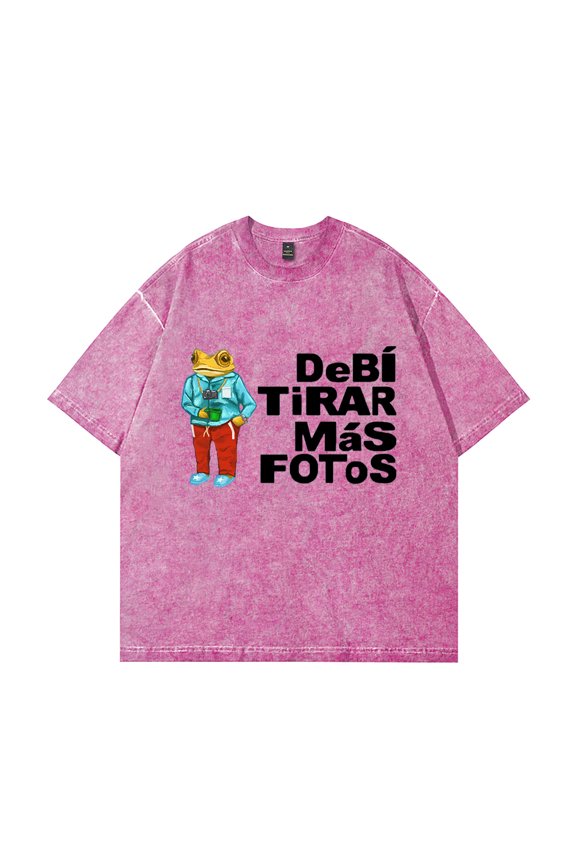 2025 DeBÍ TiRAR MáS FOToS Album Merch Vintage Wash T-Shirt – Unisex Cotton Tee, Retro Graphic Top, Casual Fan Streetwear