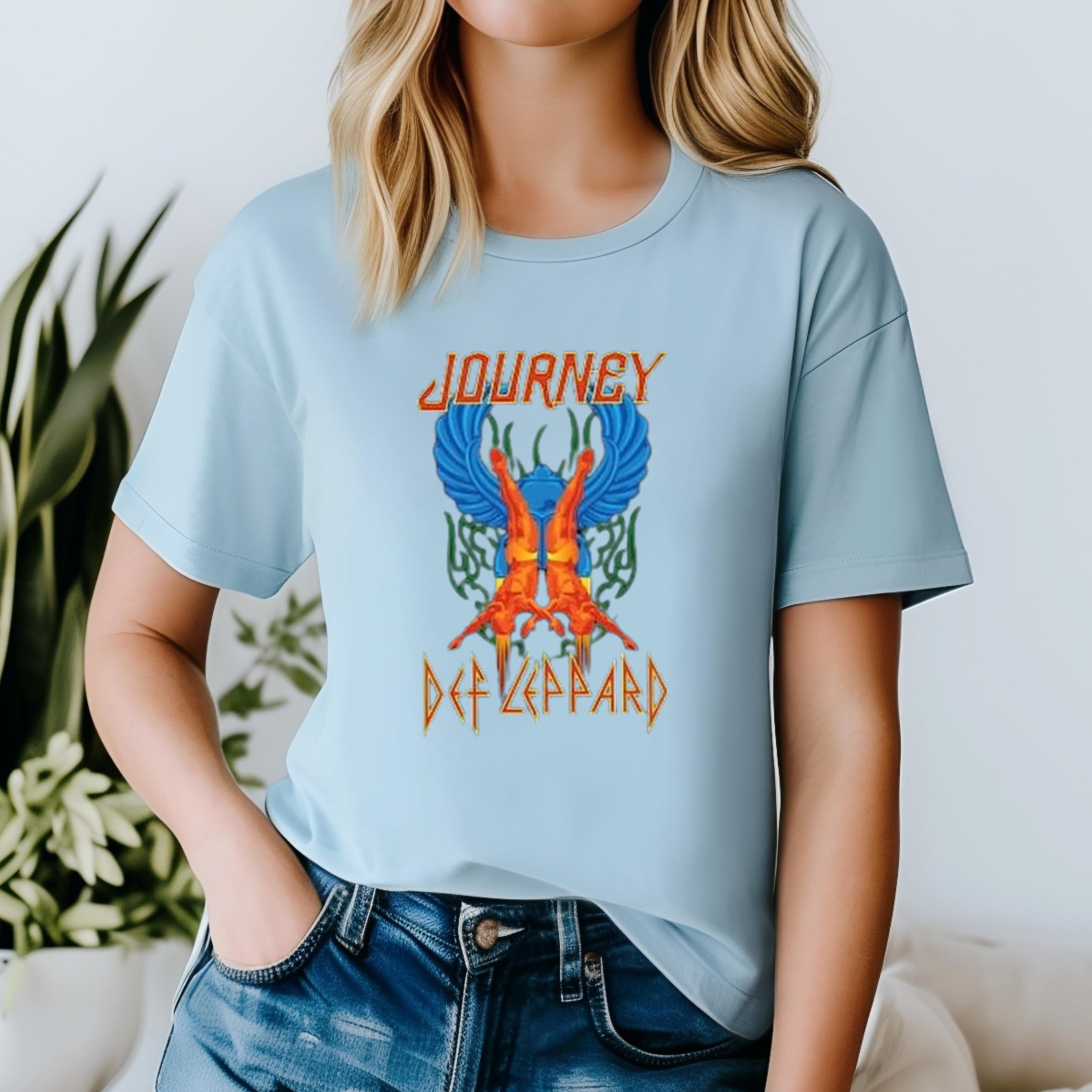2025 Def Leppard And Journey Tour TShirt, The Summer Stadium Tour 2025