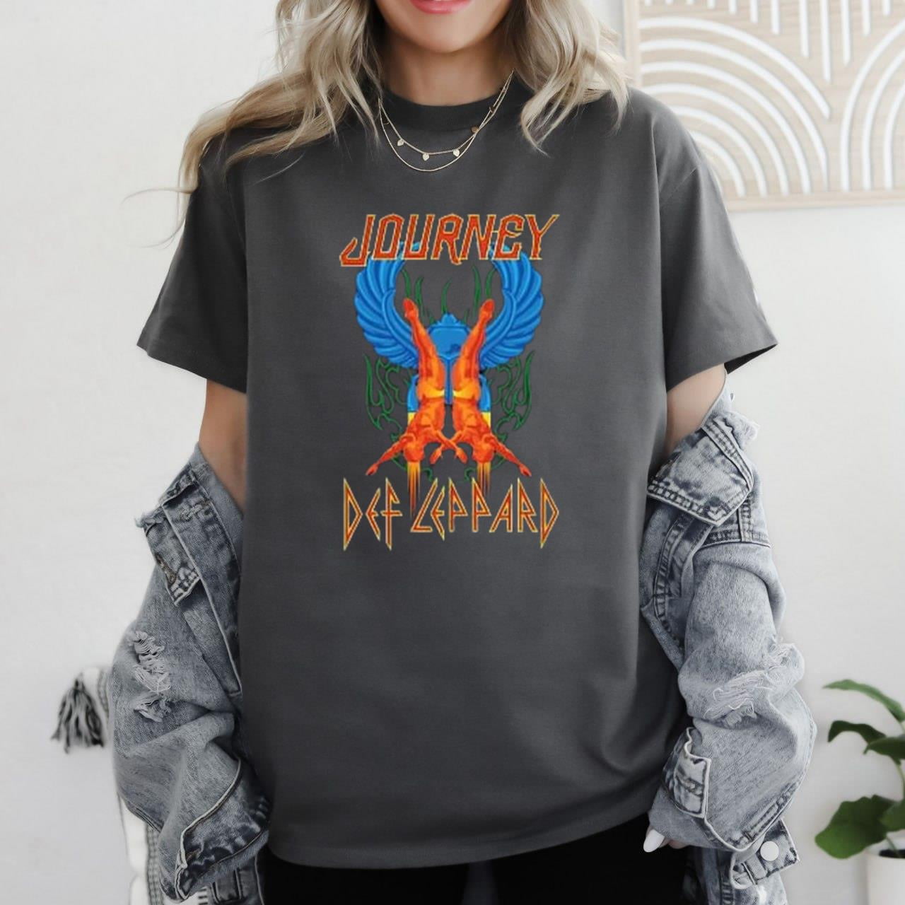 2025 Def Leppard And Journey Tour TShirt, The Summer Stadium Tour 2024