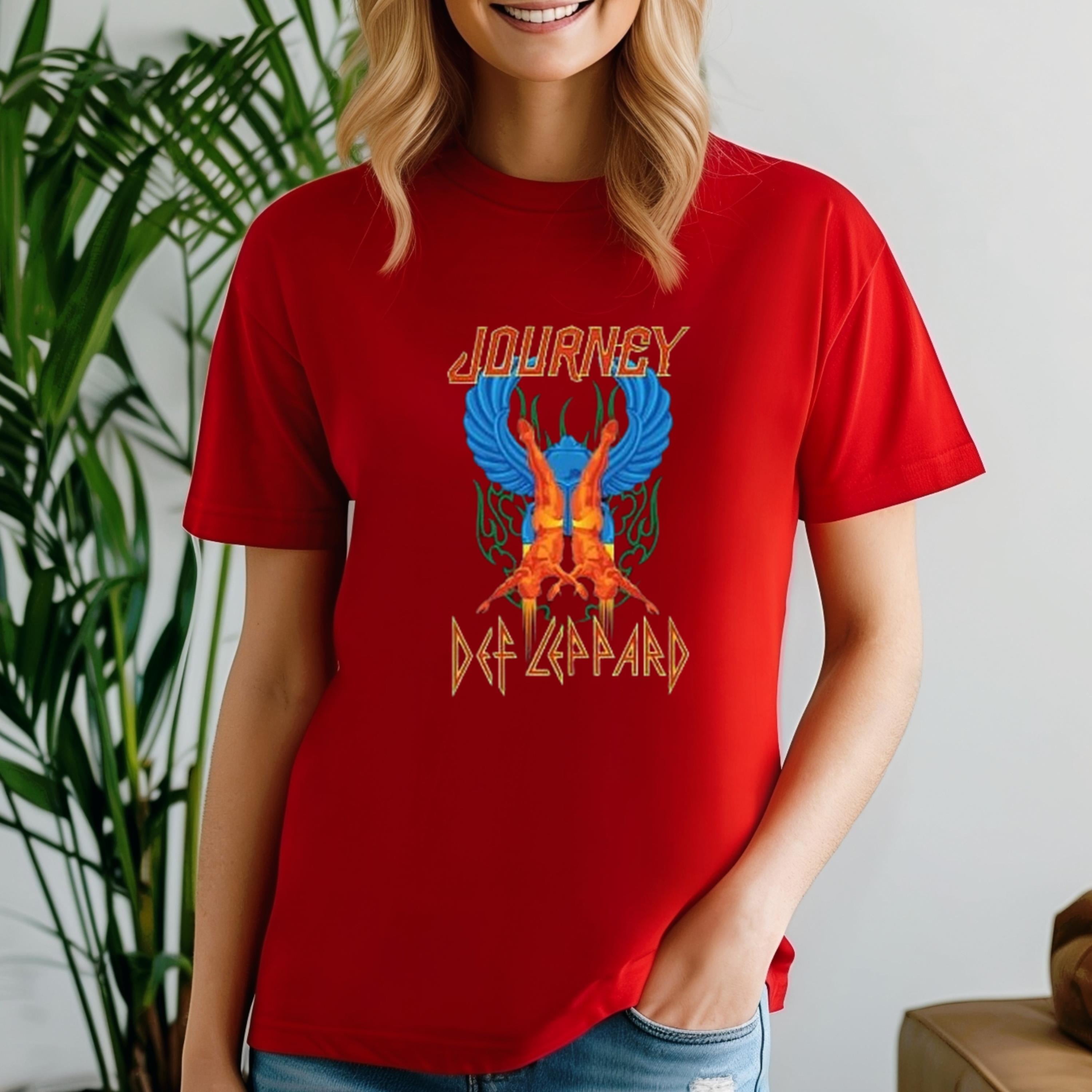 2025 Def Leppard And Journey Tour TShirt, The Summer Stadium Tour 2025