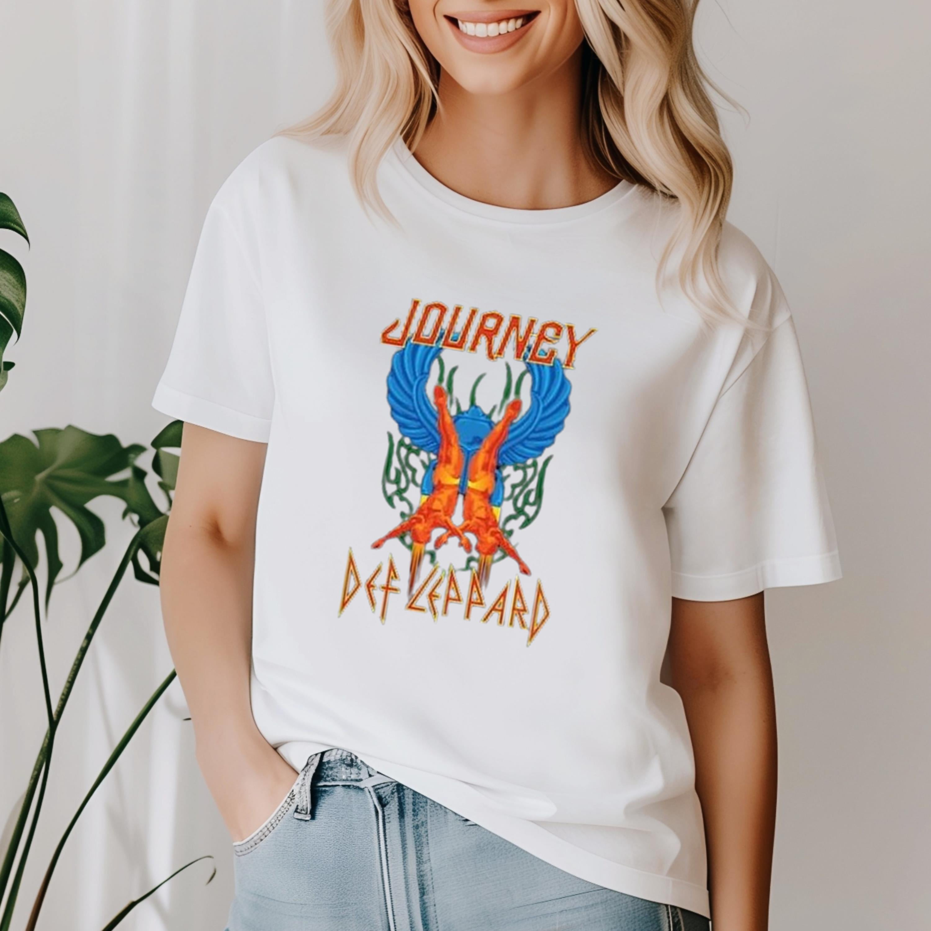 2025 Def Leppard And Journey Tour TShirt, The Summer Stadium Tour 2024