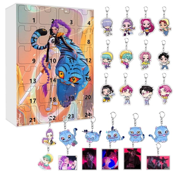 WAVESTEEᵀᴹ TXT Kpop Holiday Christmas Advent Calendar – 24 Days Blind Box Acrylic Gifts main image 0