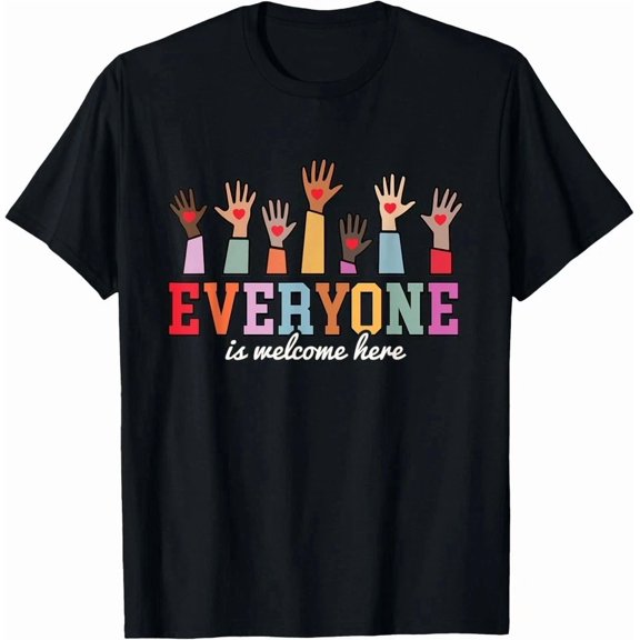 2025/Design Everyone Is Welcome Here Idaho Teacher Unisex T-Shirt
