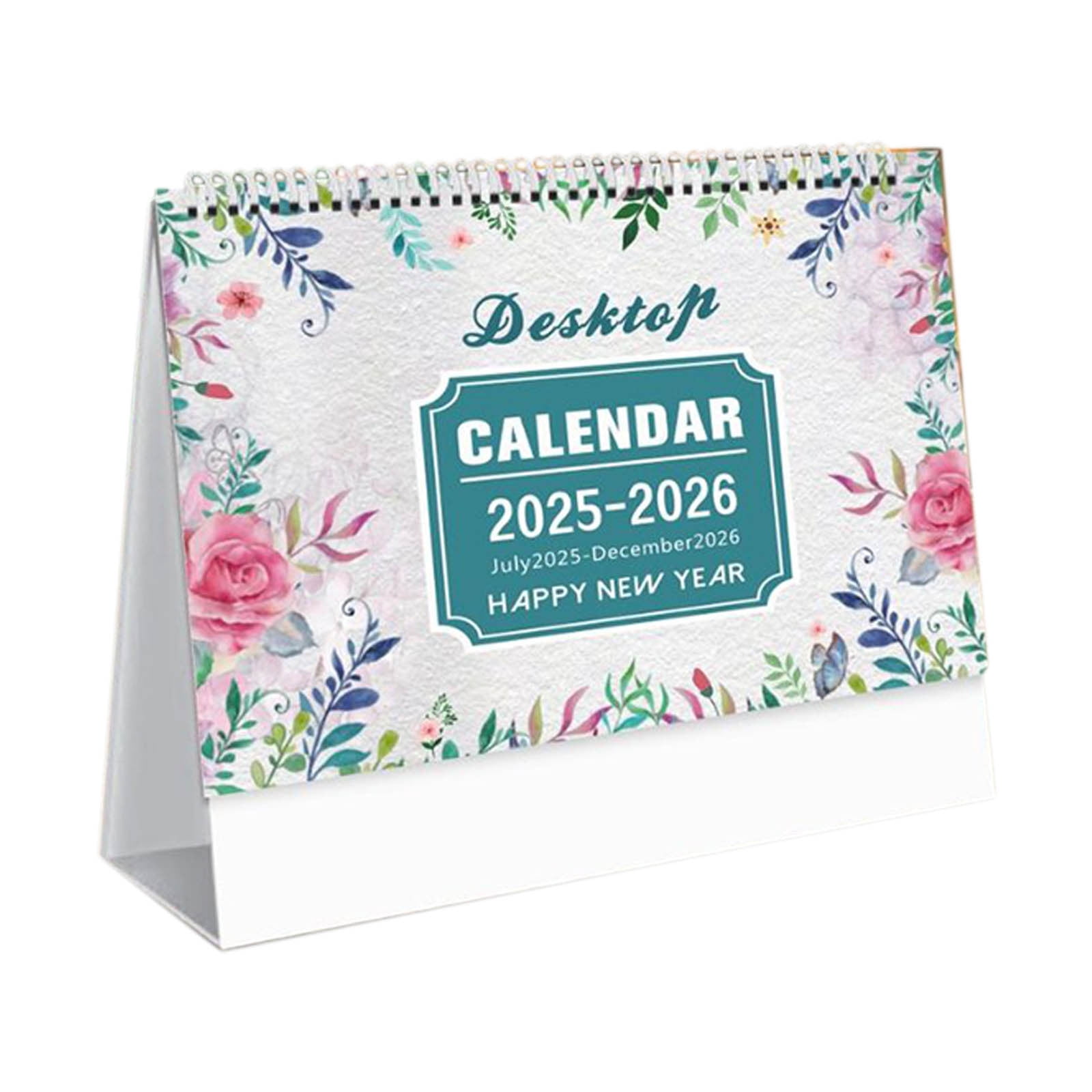 2025 Desk Calendar 20252026 Standing Flip Desktop Calendar with Thick Paper, 8.1x8.1in Jan