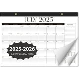 2025 Desk Calendar, July 2025 to Dec 2026 Large 17" x 12" Monthly