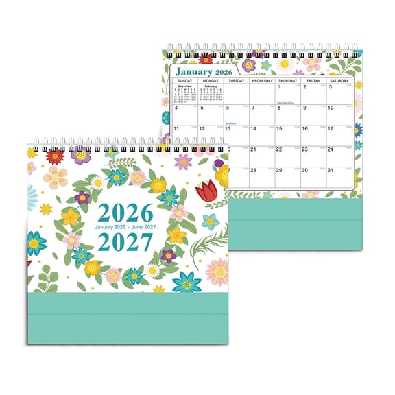 2026 Desk Calendar, Seasonal Standing Desktop Calendar, Jan to Dec 2026, 8x7 inches