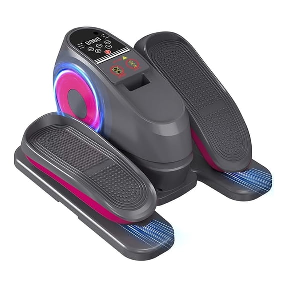 2025 Under Desk Elliptical Machine, Electric Ellipse Leg Exerciser Pro with 16 Adjustable Speed, Quiet and Fully Assembled with Control & Non-Slip Foot Straps White New