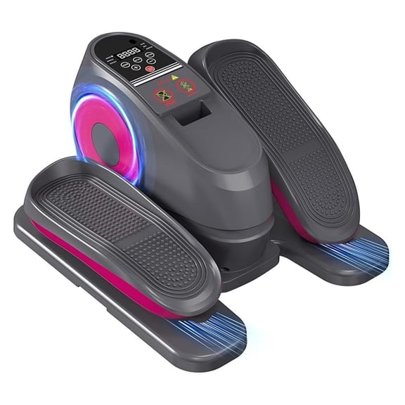 2025 Under Desk Elliptical Machine, Electric Ellipse Leg Exerciser Pro with 16 Adjustable Speed, Quiet and Fully Assembled with Control & Non-Slip Foot Straps White New