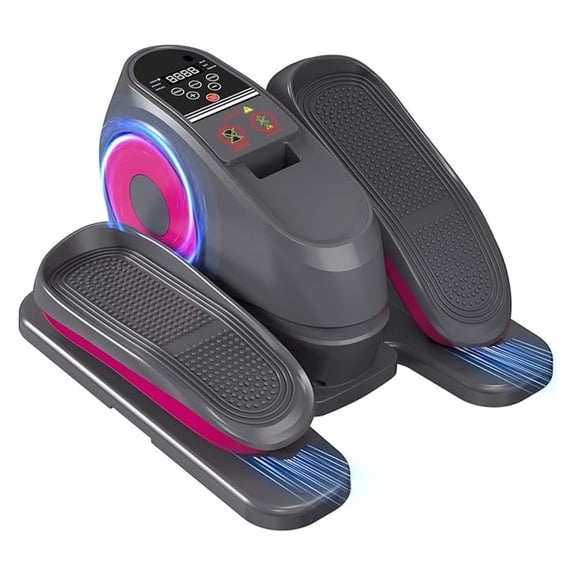 2025 Under Desk Elliptical Machine, Electric Ellipse Leg Exerciser Pro with 16 Adjustable Speed, Quiet and Fully Assembled with Control & Non-Slip Foot Straps White New