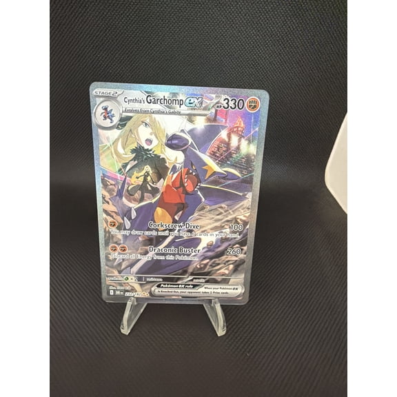2025 Destined Rivals Cynthia's Garchomp EX Holo Secret Rare SAR #232/182