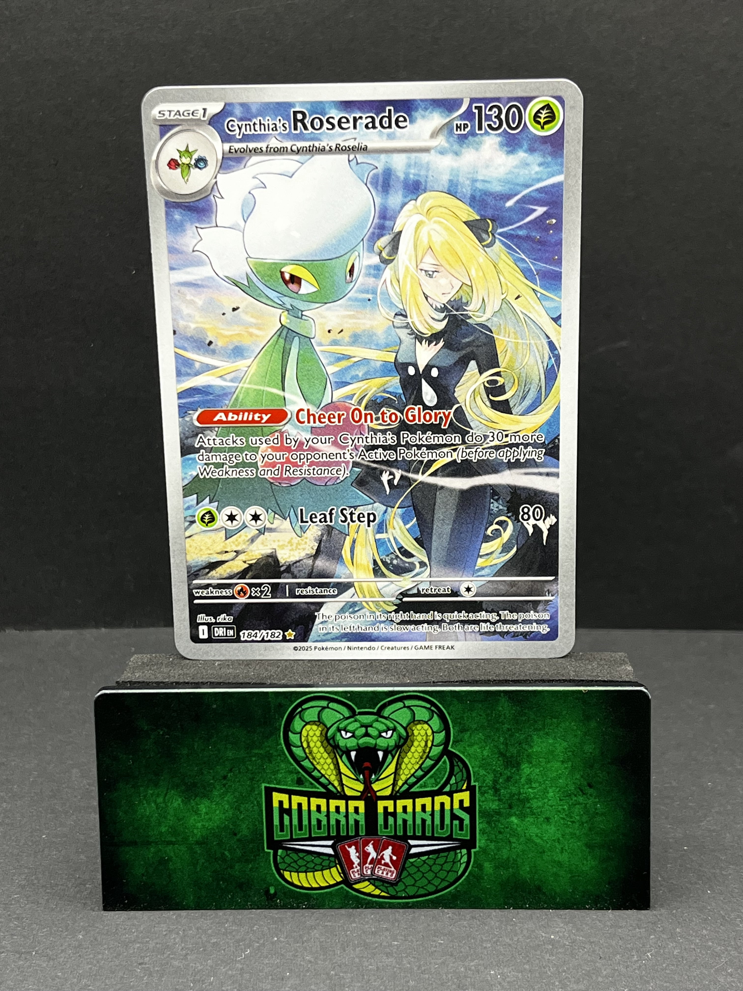 cynthia pokemon trainer card Cynthia's Ambition 169/172 - Brilliant Stars - Ultra Rare clear acrylic holder that perfectly accentuates the stunning visual design and character artwork Cynthia's Ambition - 138/172 (Reverse
