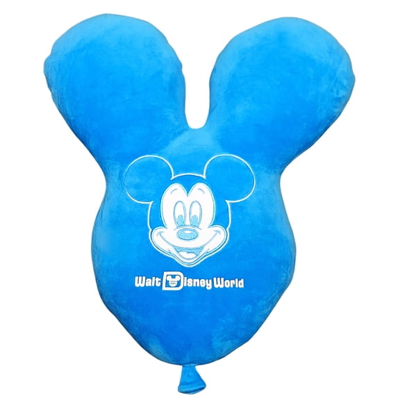 2025 Disney Parks Mickey Mouse Balloon Blue Decorative Throw Pillow Large