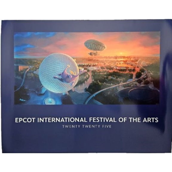 2025 Disney Parks Rob Kaz Epcot Festival of the Arts Figment Inspiration 18 x 14 Posters