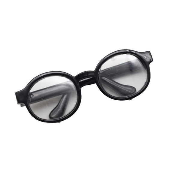 Doll Glasses Novelty Spectacles Accessories for Stuffed Humanoid Animals Figures Toys, 2.76x1.57 inch, BlackA