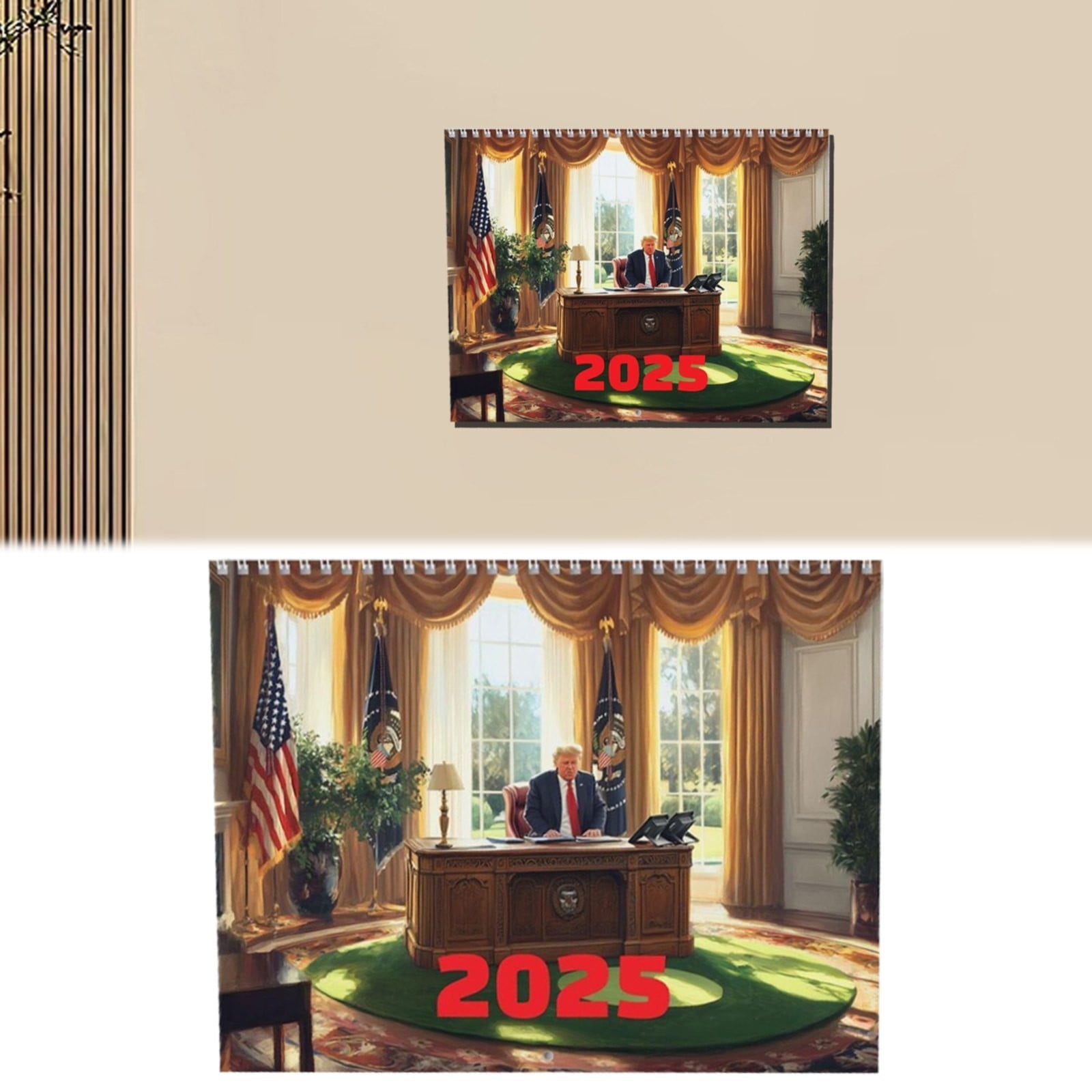 2025 Donald Trump Wall Calendar Iconic Presidential Design, Monthly