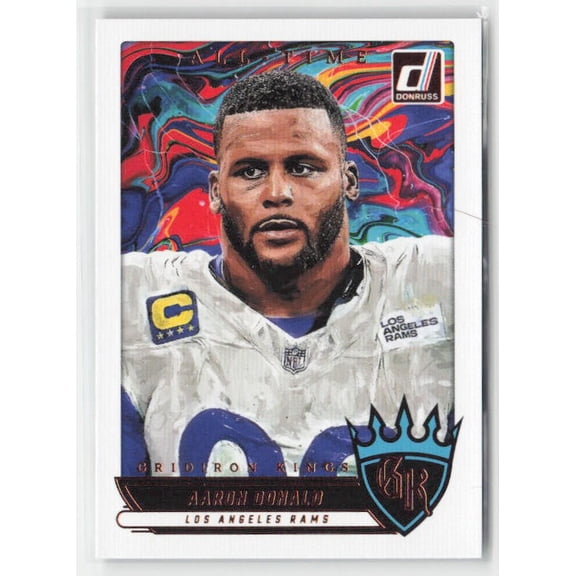 2025 Donruss Aaron Donald #ATGK-ADD All-Time Gridiron Kings