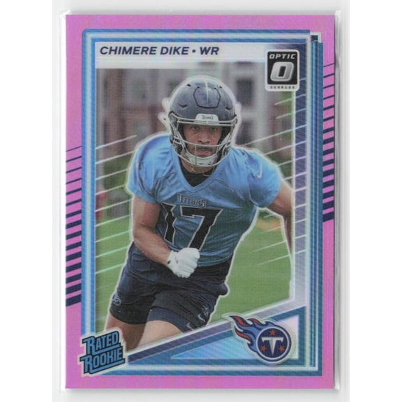 2025 Donruss Chimere Dike #387 Optic Rated Rookies Preview Pink RC