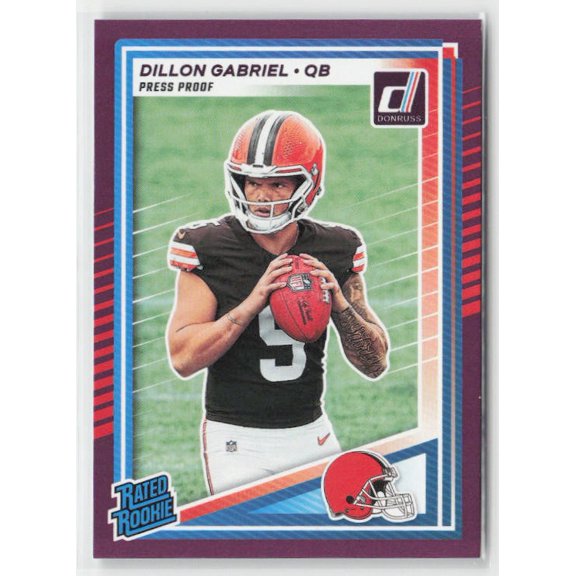 2025 Donruss Dillon Gabriel #316 Press Proofs Purple RC