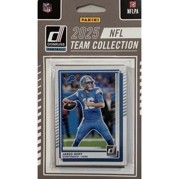 NFL 2025 Donruss Football Detroit Lions Trading Card Team Set