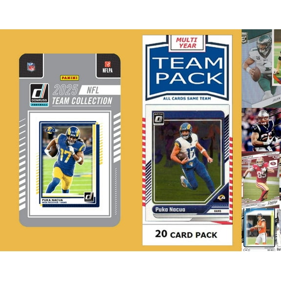 2025 Donruss Factory Team Set +20 Cards Los Angeles Rams Nacua Stafford