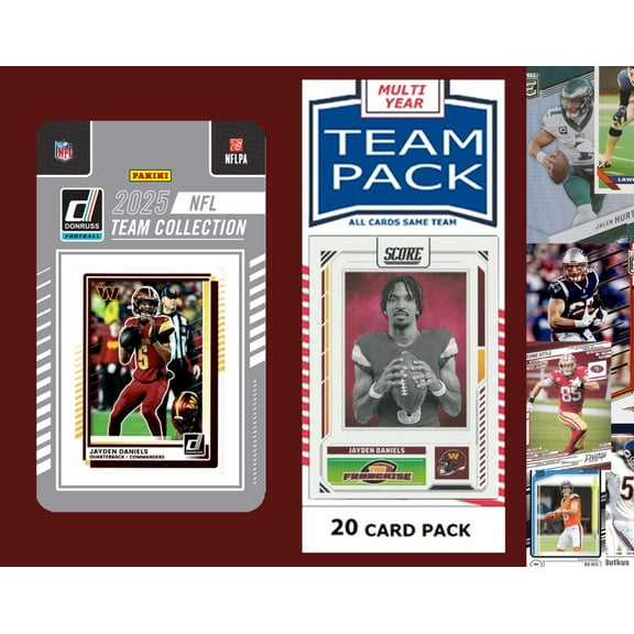 2025 Donruss Factory Team Set + 20 Cards Washington Commanders Daniels