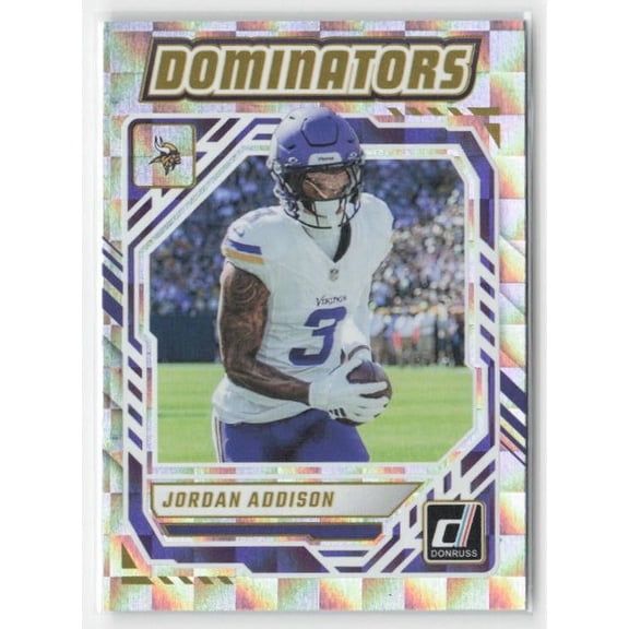 2025 Donruss Dominators #DOM-JAN Jordan Addison Vikings Football Card