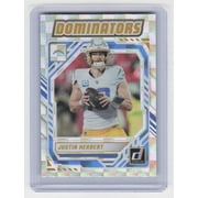 2025 Donruss Dominators #DOM-JHT Justin Herbert Los Angeles Chargers Football Card