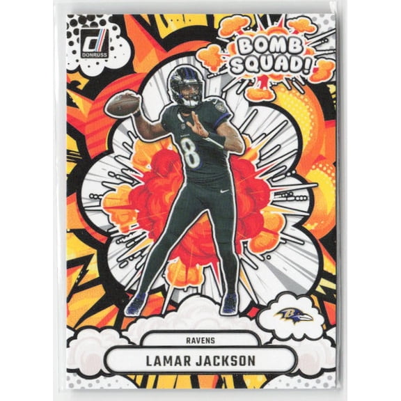 2025 Donruss Lamar Jackson #BS-LJN Bomb Squad