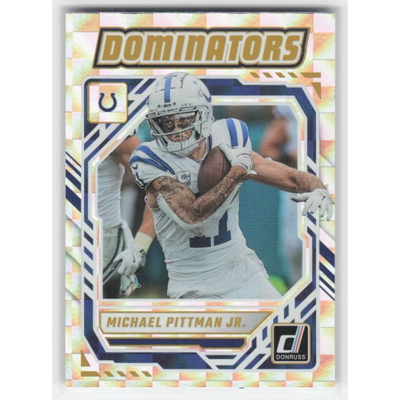 2025 Donruss Michael Pittman Jr. #DOM-MPN Dominators