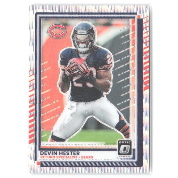 2025 Donruss Optic Devin Hester #43 Wave /300 HOF SN GOAT RETURNER