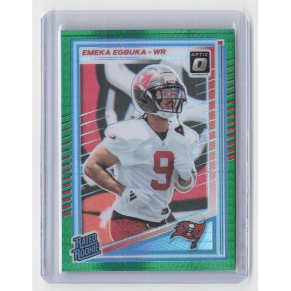 2025 Donruss Optic Emeka Egbuka #265 Green Hyper RC