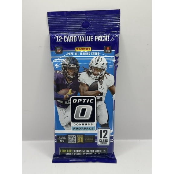 2025 Donruss Optic Football 12-Card Value Pack - Sealed - Look for Downtowns!