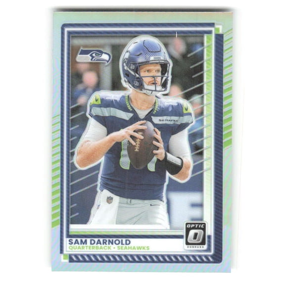 2025 Donruss Optic Holo #186 Sam Darnold Seattle Seahawks NFL Football Trading Card