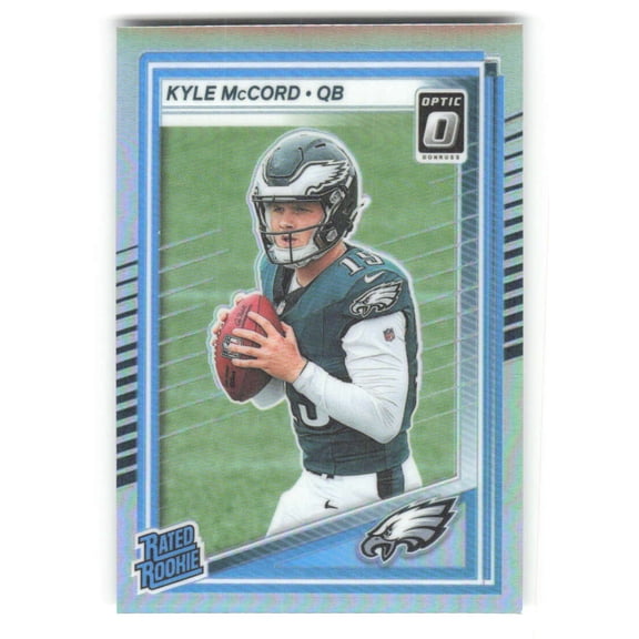 2025 Donruss Optic Holo #283 Kyle McCord Rated Rookie Philadelphia Eagles  NFL Football Trading Card