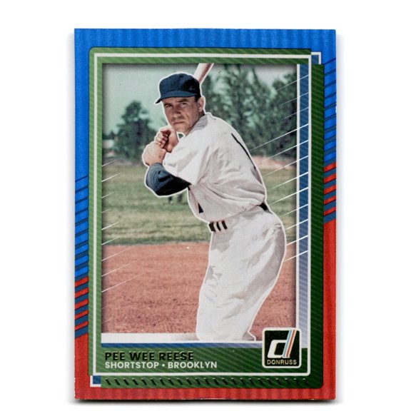 2025 Donruss Red And Blue #60 Pee Wee Reese NM-MT Brooklyn Dodgers Baseball Card Brooklyn Dodgers MLB Baseball Trading Card
