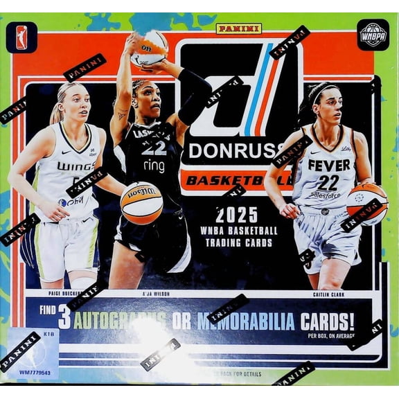 2025 Donruss WNBA Basketball Factory Sealed Hobby Box 3 Autographs or Memorabilia Cards