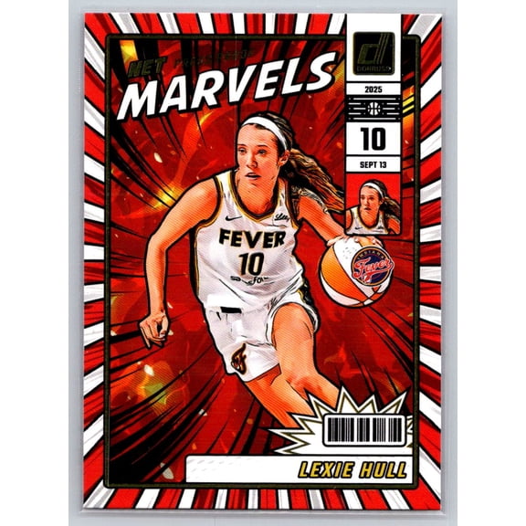 2025 Donruss WNBA Lexie Hull #1 Net Marvels Press Proof Indiana Fever NBA BASKETBALL Trading Card