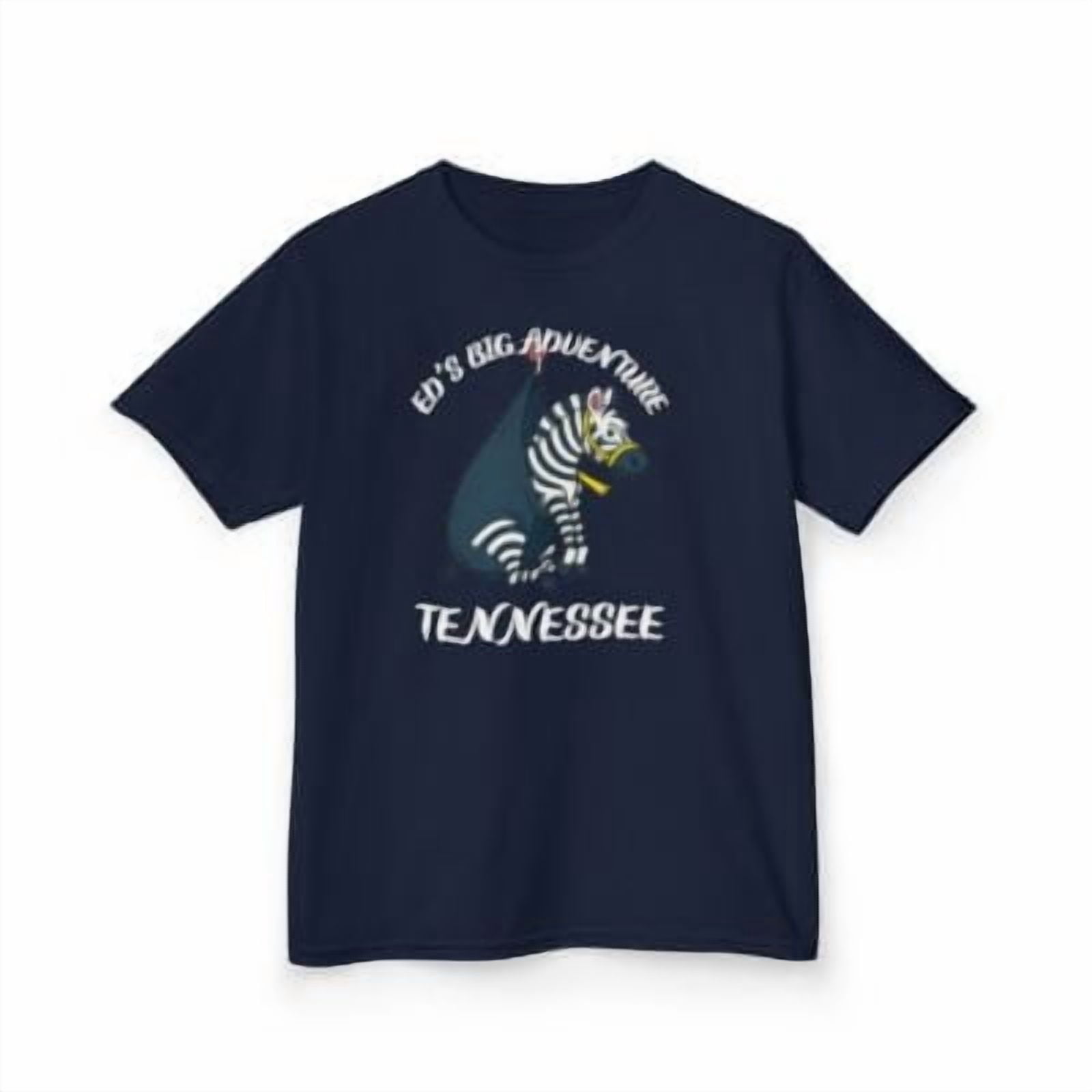 2025 Ed's Big Adventure Tennessee Zebra Cartoon Kids Heavy Cotton Tee ...