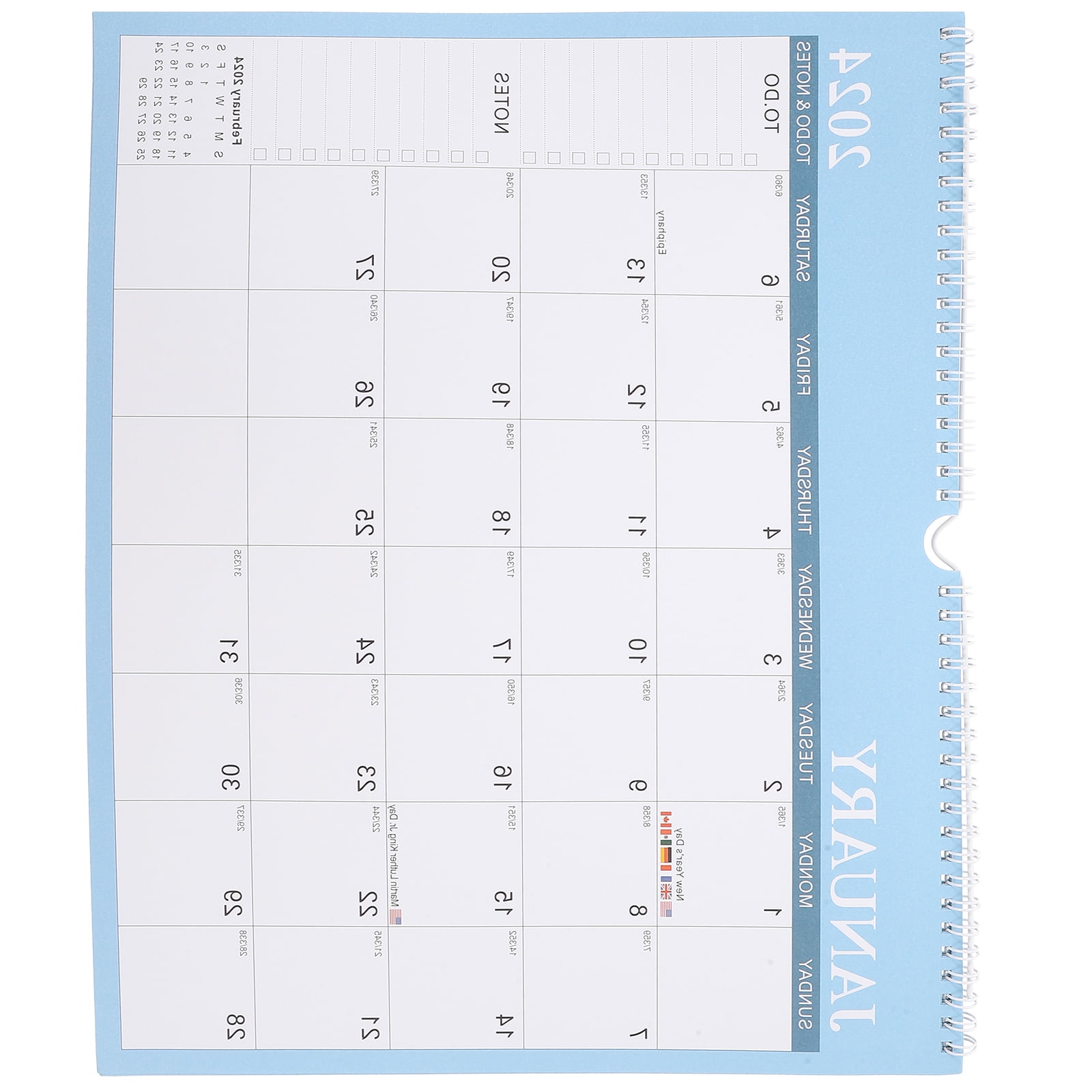 2025 English Calendar Calendars Year Wall 2023 Planner Household Daily